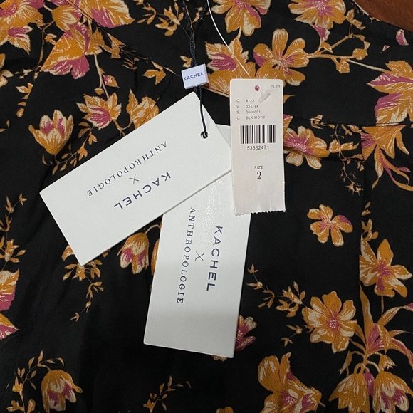 ANTHROPOLOGIE Kachel Della Floral WideLeg Trousers - Picture 7 of 8